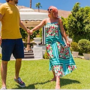 Zara flowy dress bloggers favorite